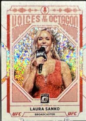 Laura Sanko 2022 Panini Donruss Optic UFC Base #124 White Sparkle