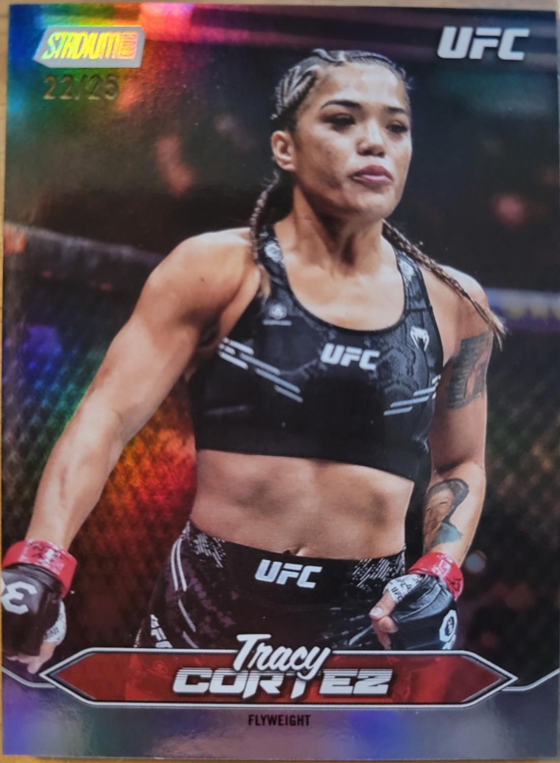 Tracy Cortez 2025 Topps Stadium Club UFC Base #135 Rainbow