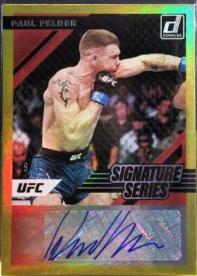 Paul Felder 2022 Panini Donruss UFC Signature Series #47 Green Flood