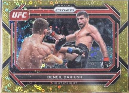 Beneil Dariush 2023 Panini Prizm Under Card UFC Base #28 Gold