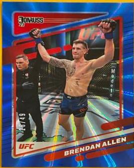 Brendan Allen 2022 Panini Donruss UFC Base #140 Laser