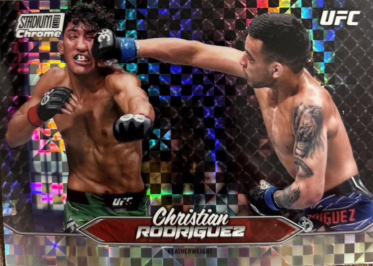 Christian Rodriguez 2025 Topps Stadium Club UFC Base Chrome #C-134 X-Fractor