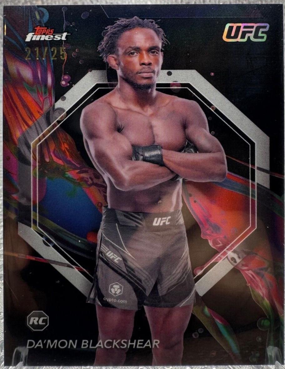 Da'Mon Blackshear 2024 Topps Finest UFC Base Uncommon #129 Black Refractor