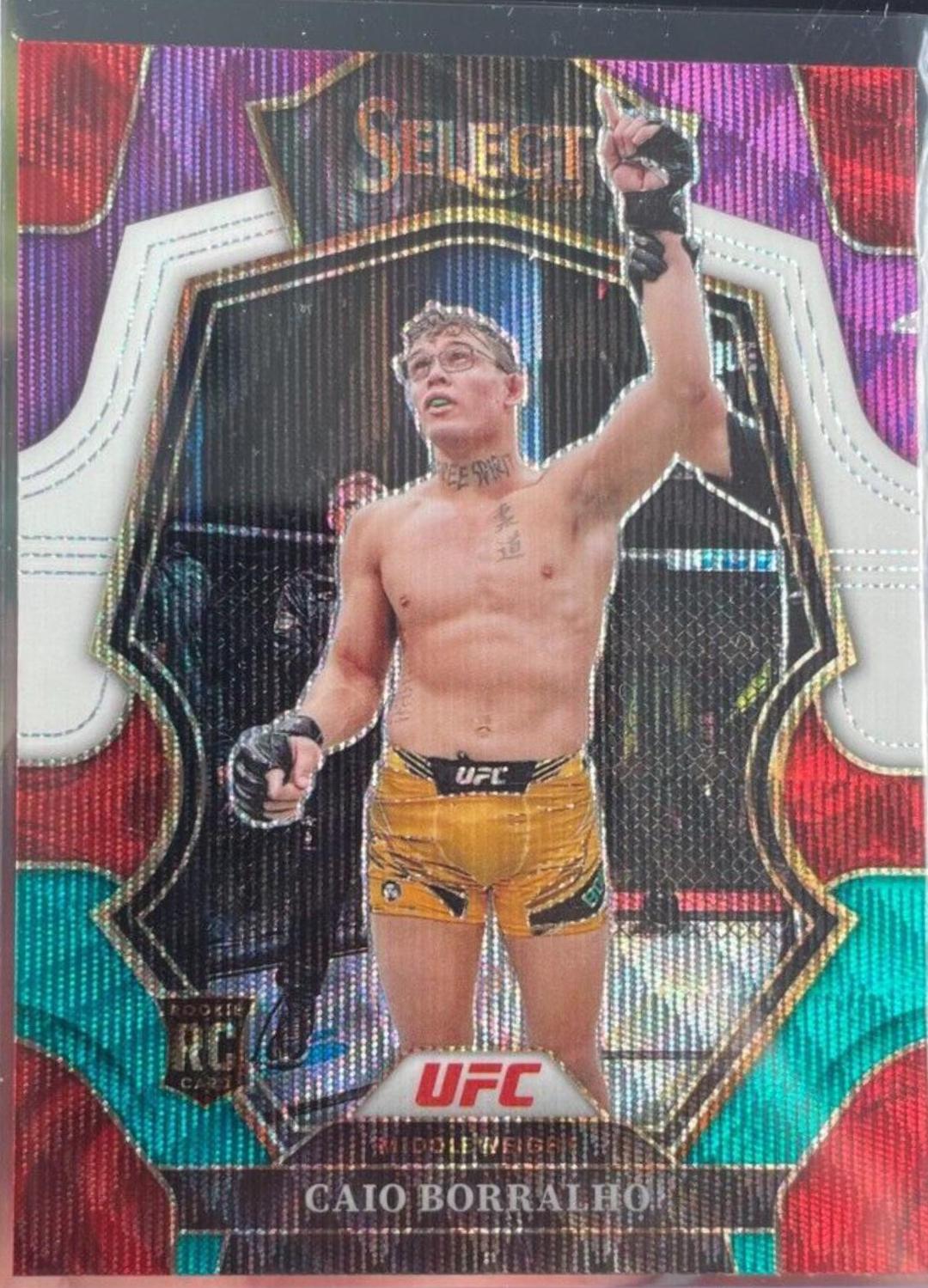 Caio Borralho 2023 Panini Select UFC Premier Level #180 Tri Color