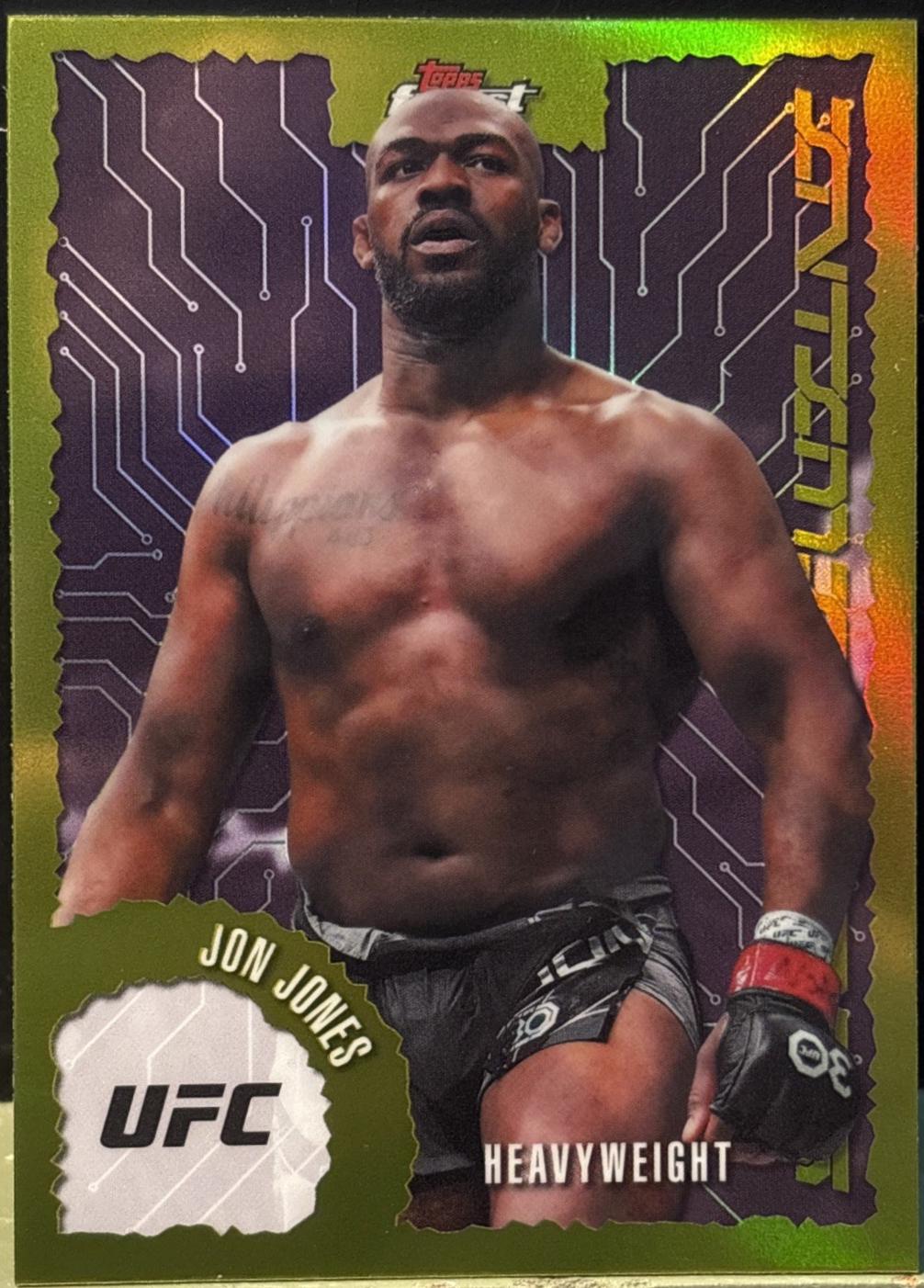 Jon Jones 2025 Topps Finest UFC Intimidators #IT-2 Refractor