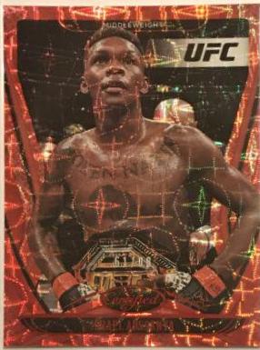 Israel Adesanya 2021 Panini Chronicles UFC Base Certified #137 Asia