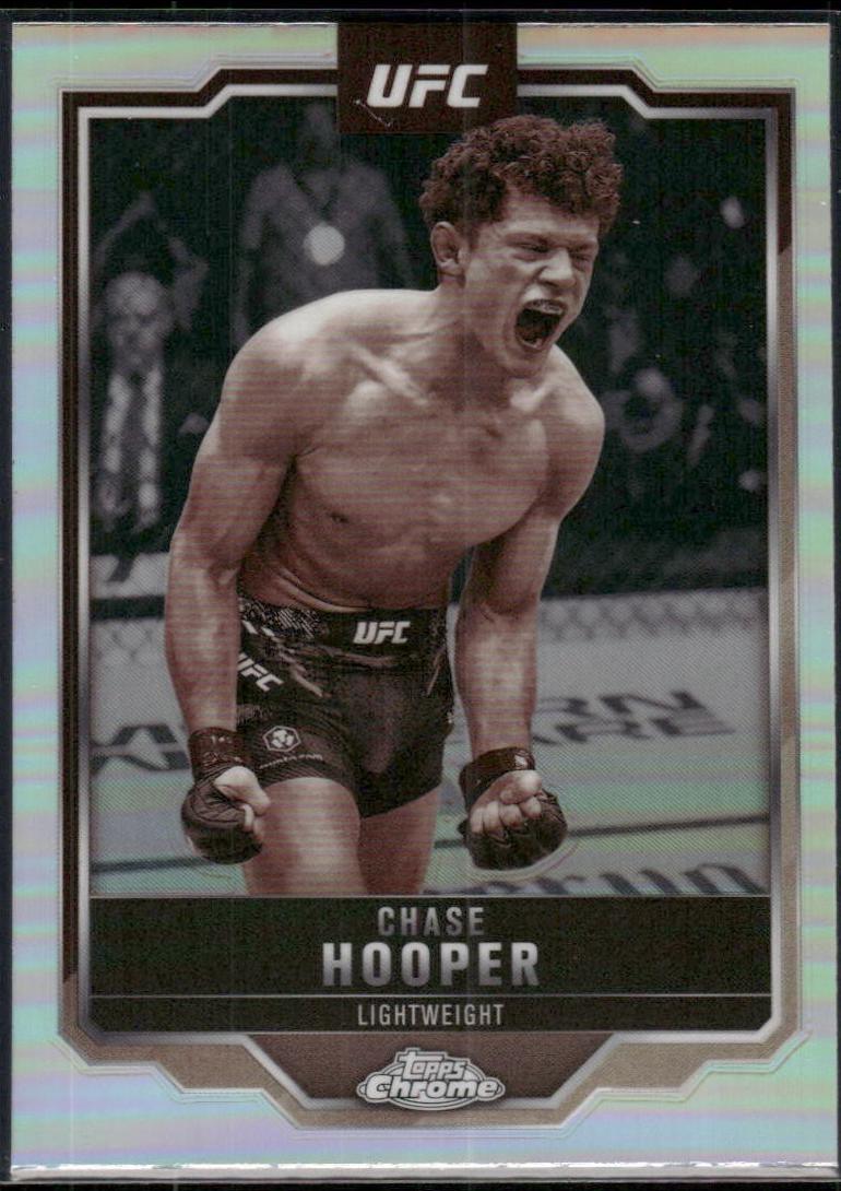 Chase Hooper 2025 Topps Chrome UFC Base #17 Sepia Refractor