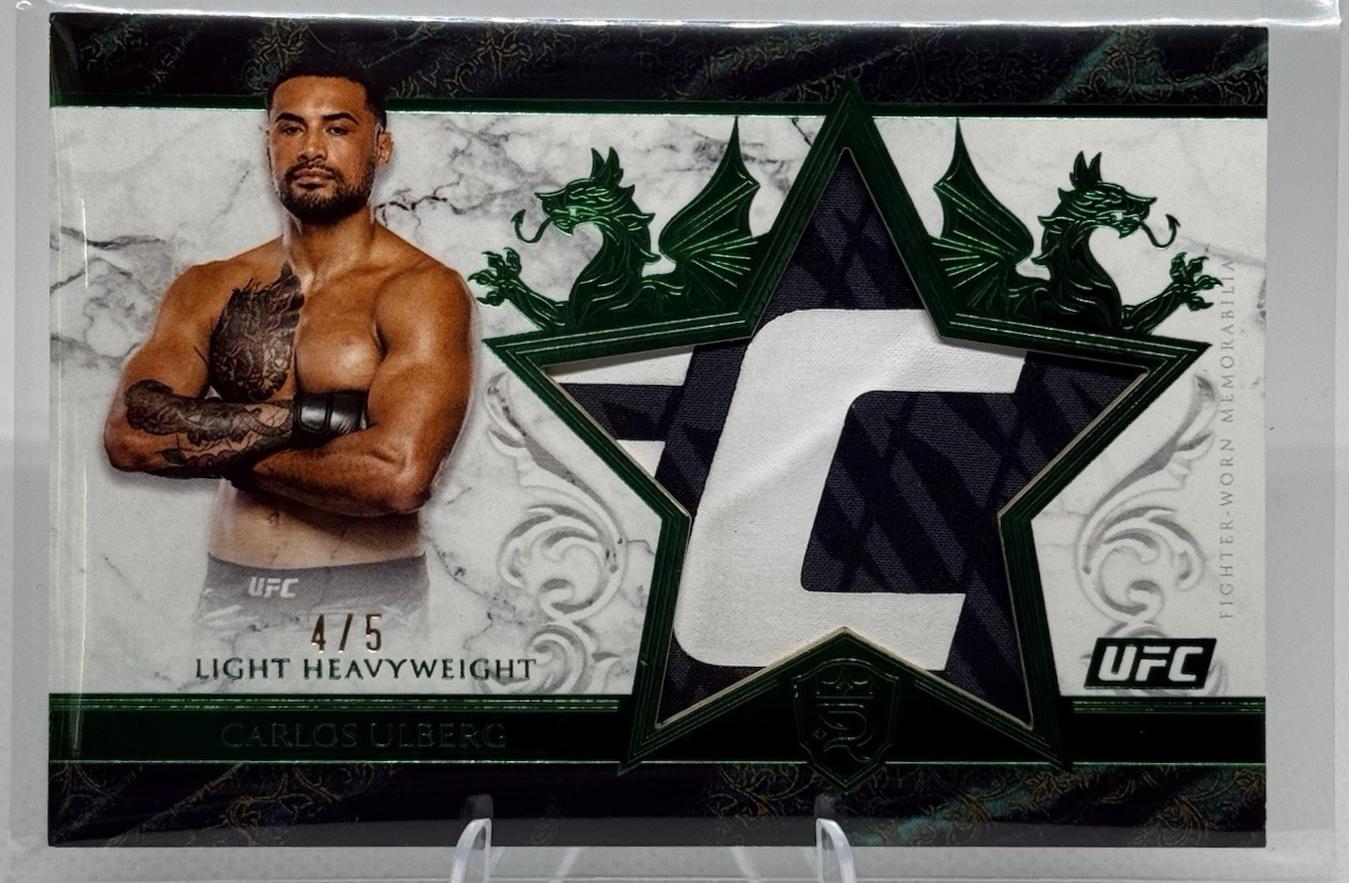 Carlos Ulberg 2025 Topps Royalty UFC Star Relics #SR-CU Green