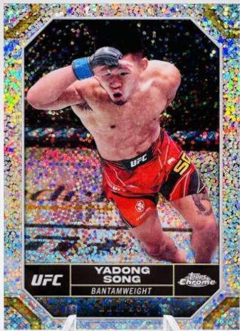 Song Yadong 2024 Topps Chrome UFC Base #179 Speckle Refractor