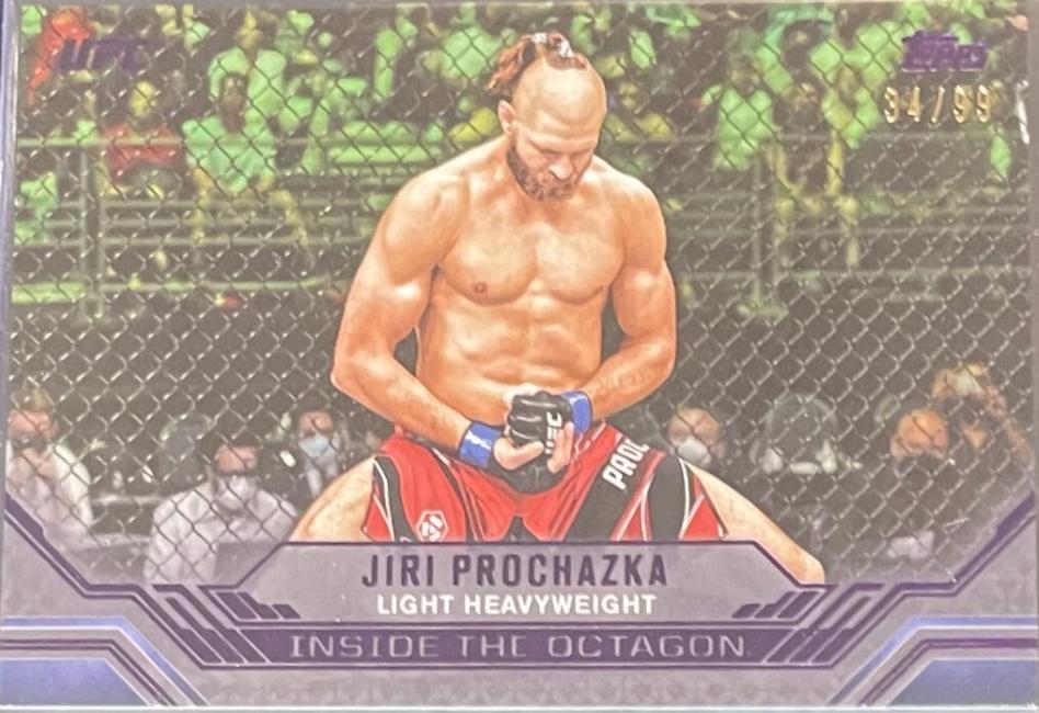 Jiri Prochazka 2024 Topps Knockout UFC Inside the Octagon #ITO-8 Purple