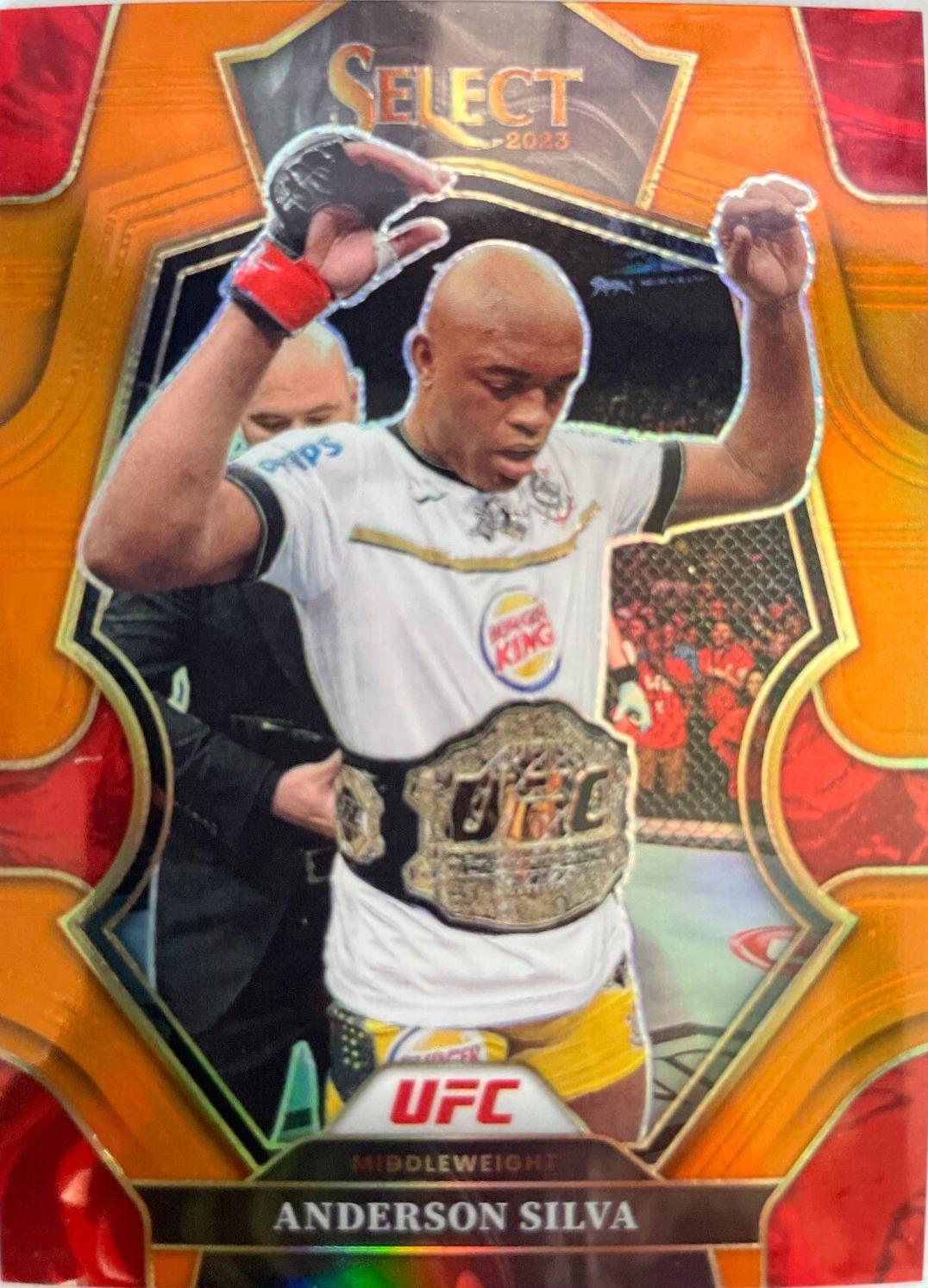Anderson Silva 2023 Panini Select UFC Octagonside #214 Orange