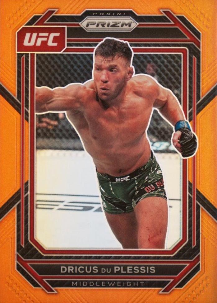 Dricus Du Plessis 2023 Panini Prizm UFC Base #195 Orange