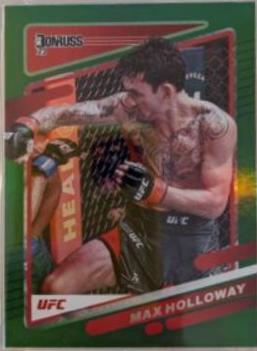 Max Holloway 2022 Panini Donruss UFC Base #94 Green