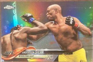 Anderson Silva 2018 Topps Chrome UFC Base #42 Refractor