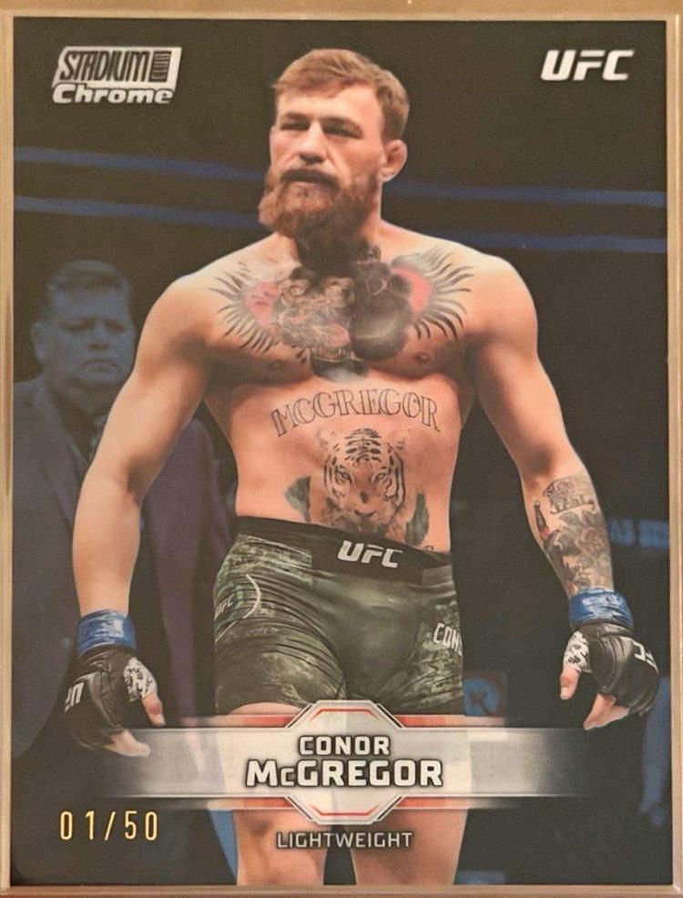 Conor McGregor 2025 Topps Stadium Club UFC Base #200 Blue
