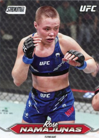 Rose Namajunas 2025 Topps Stadium Club UFC Base #47 Turquoise