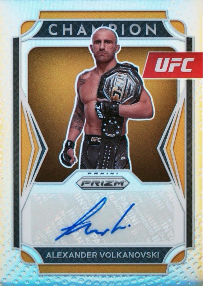 Alexander Volkanovski 2022 Panini Prizm UFC Champion Signatures #8 Silver