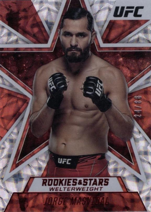 Jorge Masvidal 2021 Panini Chronicles UFC Base Rookies and Stars #82 Asia Red