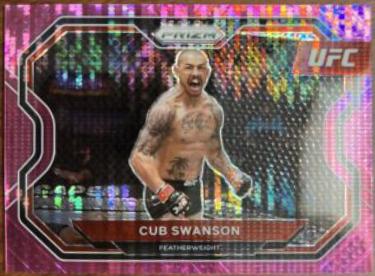 Cub Swanson 2021 Panini Prizm UFC Base #136 Pink Pulsar