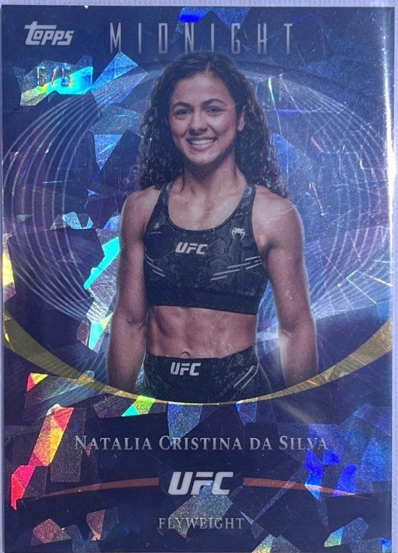 Natalia Silva 2026 Topps Midnight UFC Base #11 Black Light