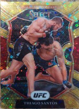 Thiago Santos 2021 Panini Select UFC Concourse #71 Gold Disco