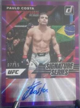 Paulo Costa 2022 Panini Donruss UFC Signature Series #57 Holo Purple Laser