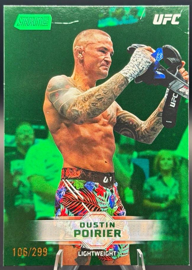 Dustin Poirier 2026 Topps Stadium Club UFC Base #27 Green