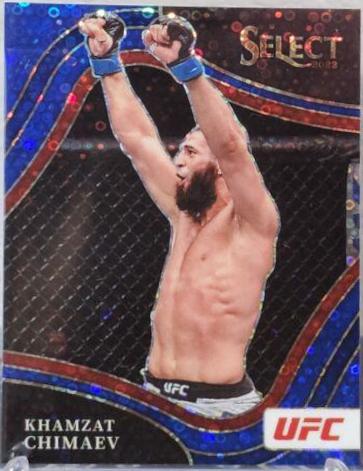 Khamzat Chimaev 2022 Panini Select UFC Octagonside #277 Blue Disco