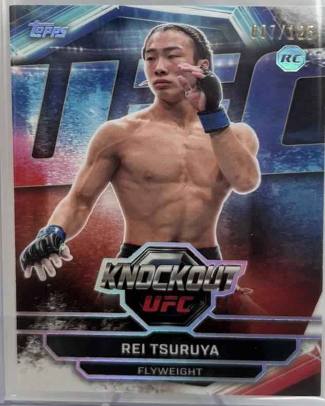 Rei Tsuruya 2026 Topps Knockout UFC Base #59 Holo Silver