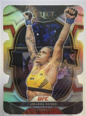 Amanda Nunes 2023 Panini Select UFC Concourse #78 Silver Die Cut