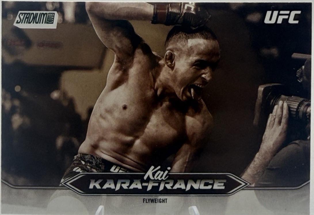 Kai Kara-France 2025 Topps Stadium Club UFC Base #67 Black & White