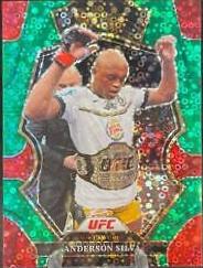 Anderson Silva 2023 Panini Select UFC Premier Level #148 Green Disco