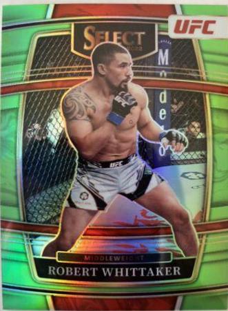Robert Whittaker 2022 Panini Select UFC Concourse #27 Green