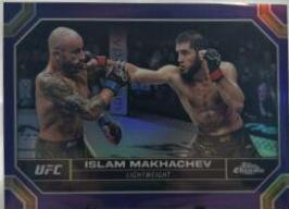 Islam Makhachev 2024 Topps Chrome UFC Base #80 Purple Refractor
