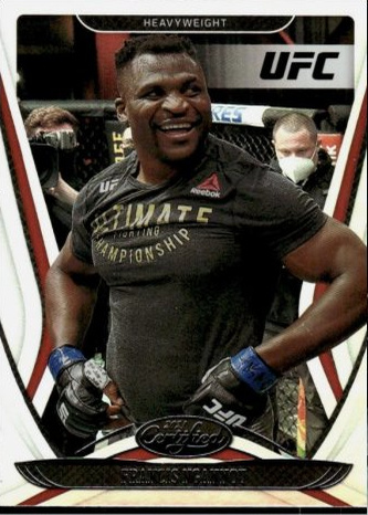 Francis Ngannou 2021 Panini Chronicles UFC Base Certified #125 Platinum
