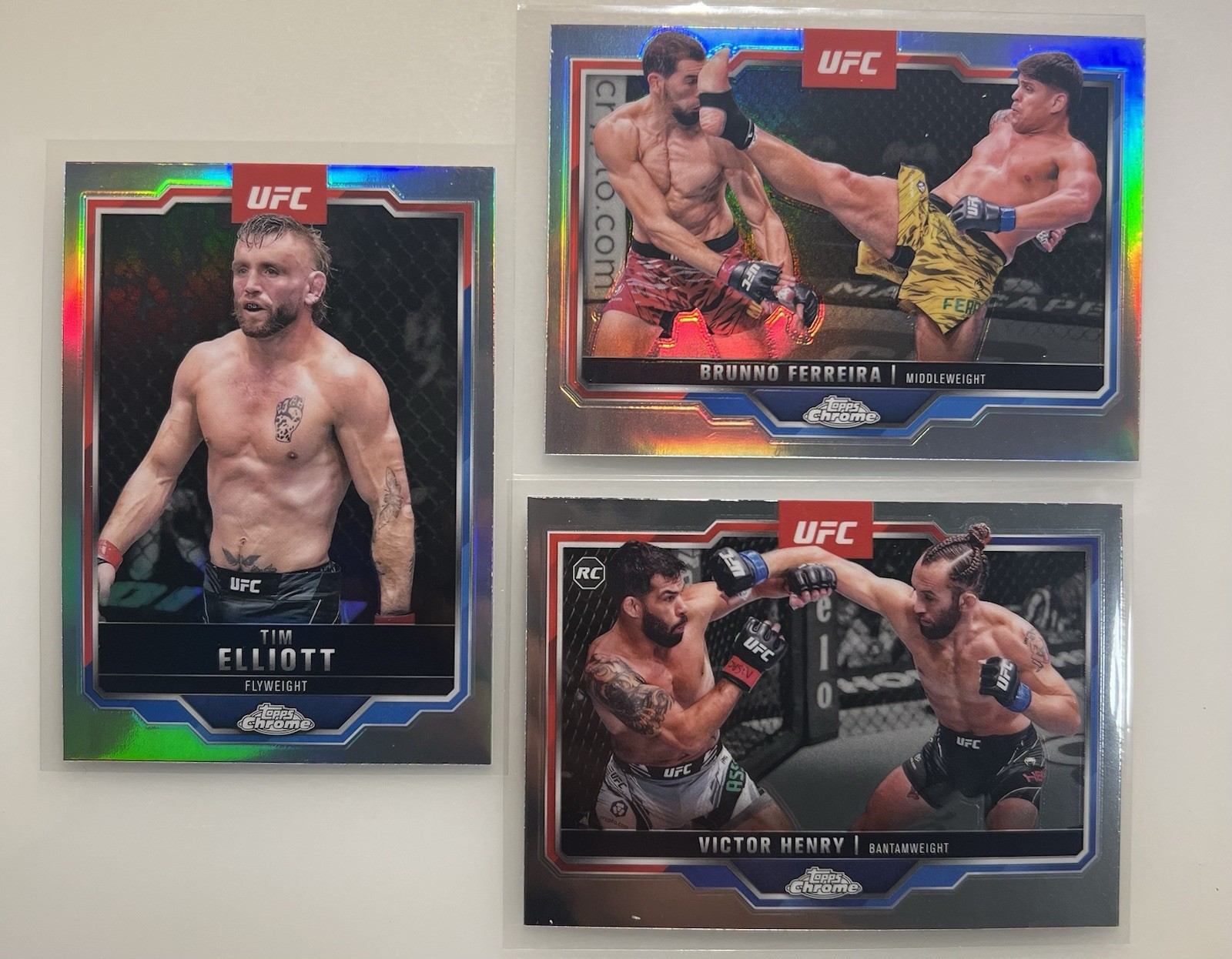 Brunno Ferreira 2025 Topps Chrome UFC Base #192 Refractor