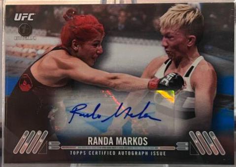Randa Markos 2017 Topps UFC Knockout Knockout Autographs #KA-RM Blue