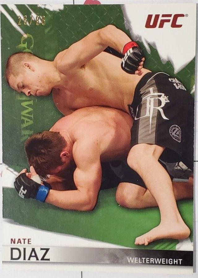 Nate Diaz 2010 Topps UFC Knockout Base #65 Green