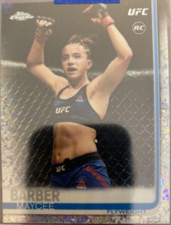 Maycee Barber 2019 Topps Chrome UFC Base #56 Diamond Hot Box