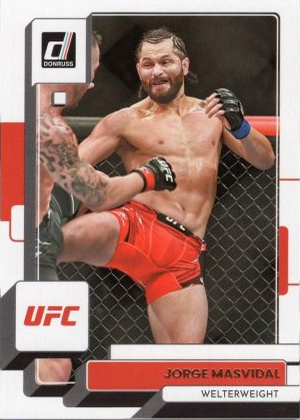 Jorge Masvidal 2023 Panini Donruss UFC Base #54 Press Proof Silver