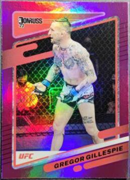 Gregor Gillespie 2022 Panini Donruss UFC Base #107 Purple Flood