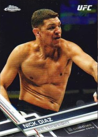 Nick Diaz 2017 Topps Chrome UFC Base #22 Red
