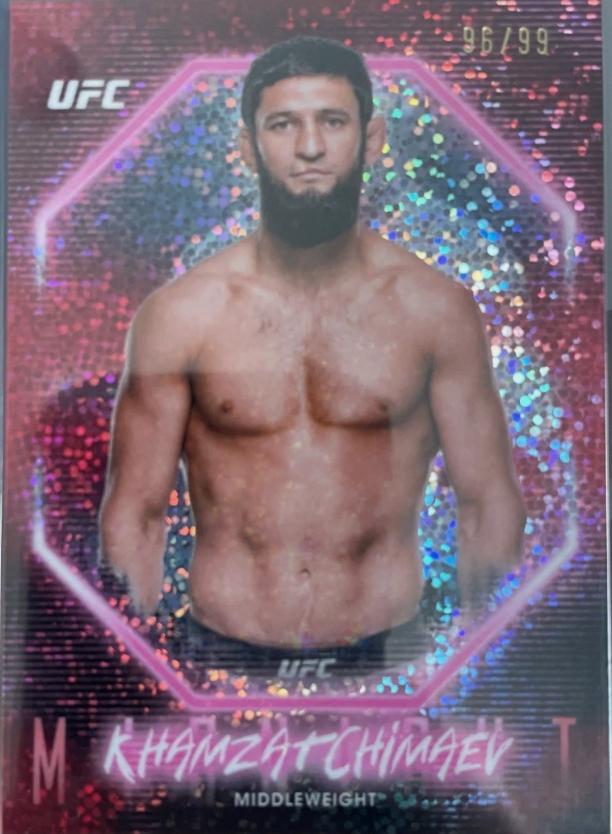 Khamzat Chimaev 2025 Topps Midnight UFC Base #3 Twilight