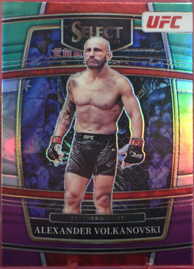 Alexander Volkanovski 2022 Panini Select UFC Concourse #15 Neon Green