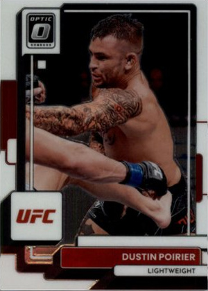 Dustin Poirier 2023 Panini Donruss Optic UFC Base #61 Gold Vinyl