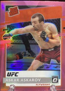 Askar Askarov 2021 Panini Chronicles UFC Base Optic Rated Rookies #217 Pink