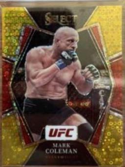 Mark Coleman 2022 Panini Select UFC Premier Level #178 Gold Disco