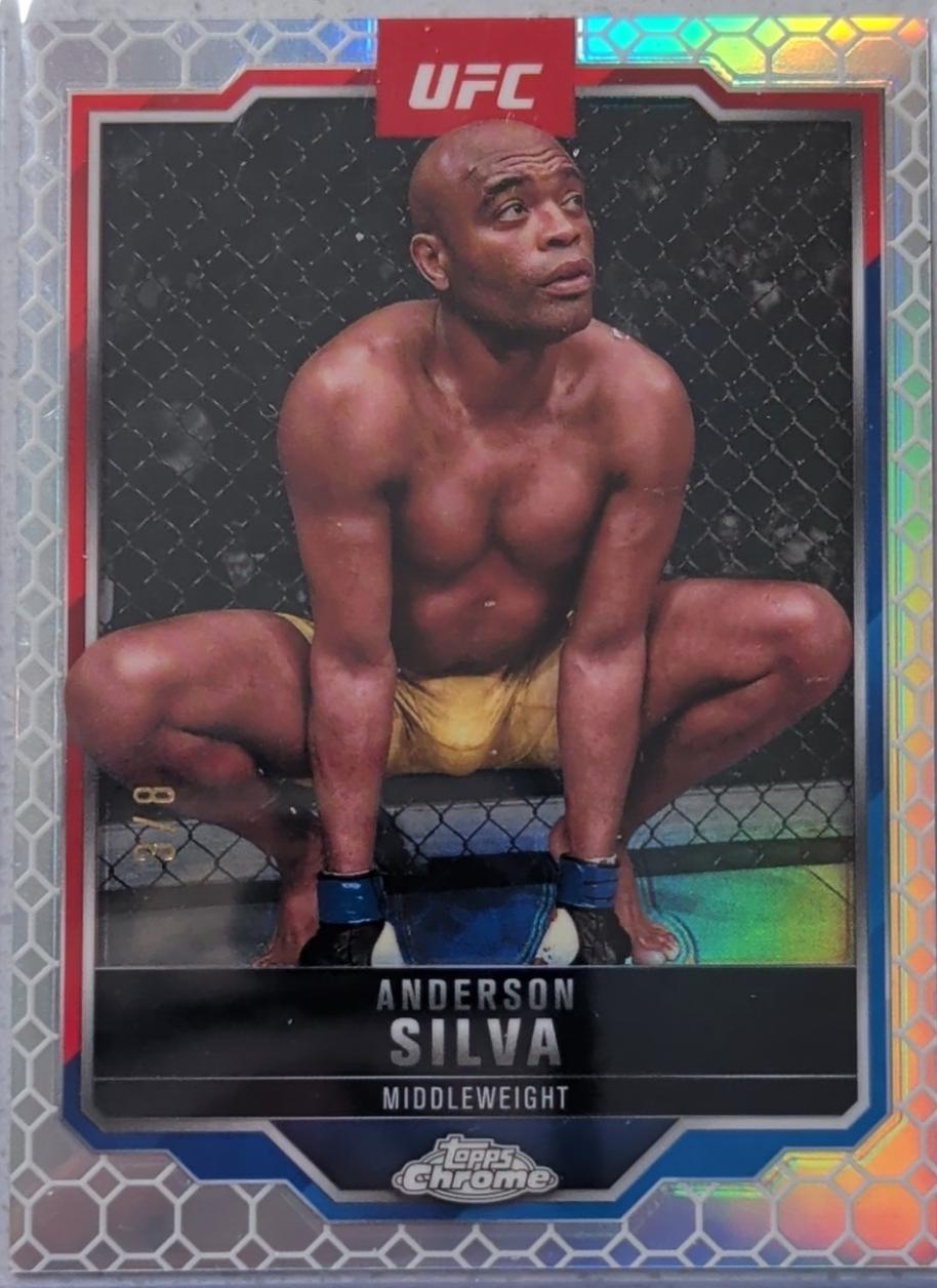 Anderson Silva 2025 Topps Chrome UFC Base #44 OctaFractor