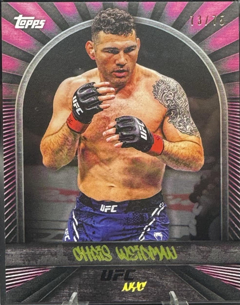 Chris Weidman 2024 Topps UFC NYC Base #11 Pink