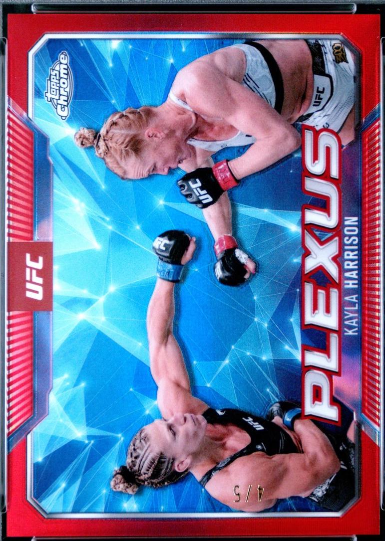 Kayla Harrison 2025 Topps Chrome UFC Plexus #PLX-2 Red Refractor